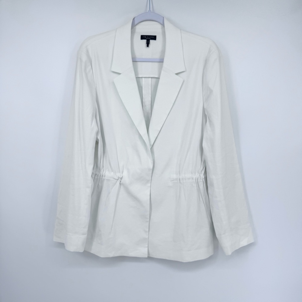 Rag & Bone Spencer Linen Blazer Size 8 - Picture 2 of 14